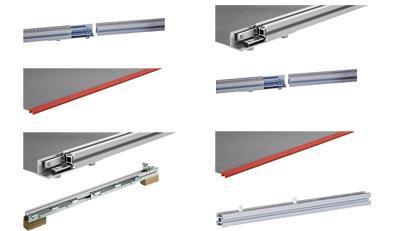 Hettich Kunststoff-Profil-´Blue Max´, 2000 mm La Ng-für Tischverlängerung, Rot 061 832