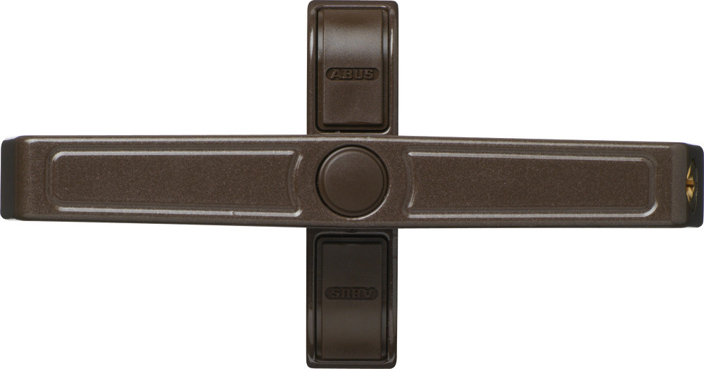 Abus Fensterschloss 2410 B (2520 Alt) braun SB für Doppelflügelfenster