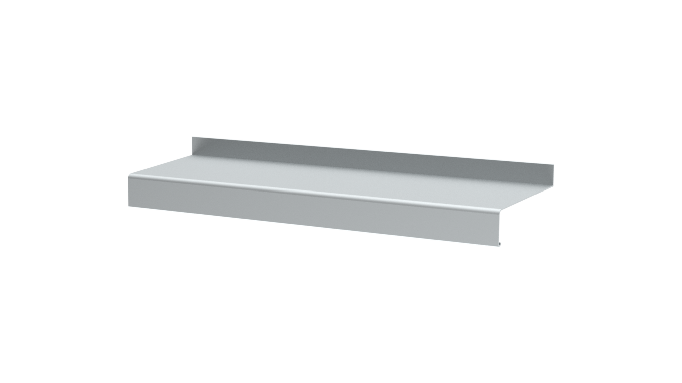 Bug Alu-Aussen-Fensterbank Plus 130 mm Anthrazitgrau Ral 7016 Lagerl. 6000 mm