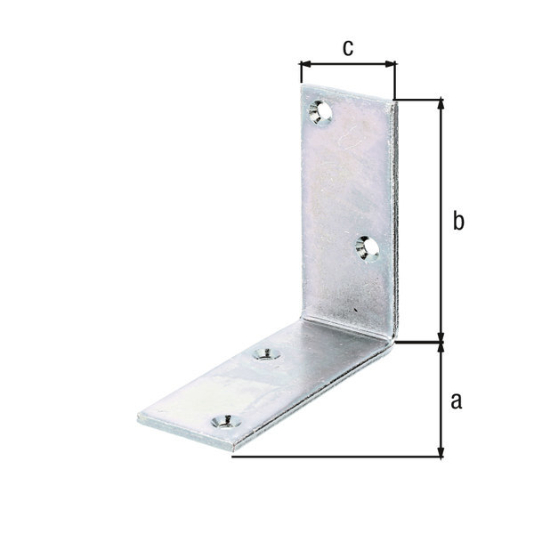 Gah Balkenwinkel 100 verzinkt buntchrom A/B/C/D mm 100/100/40/5 333508