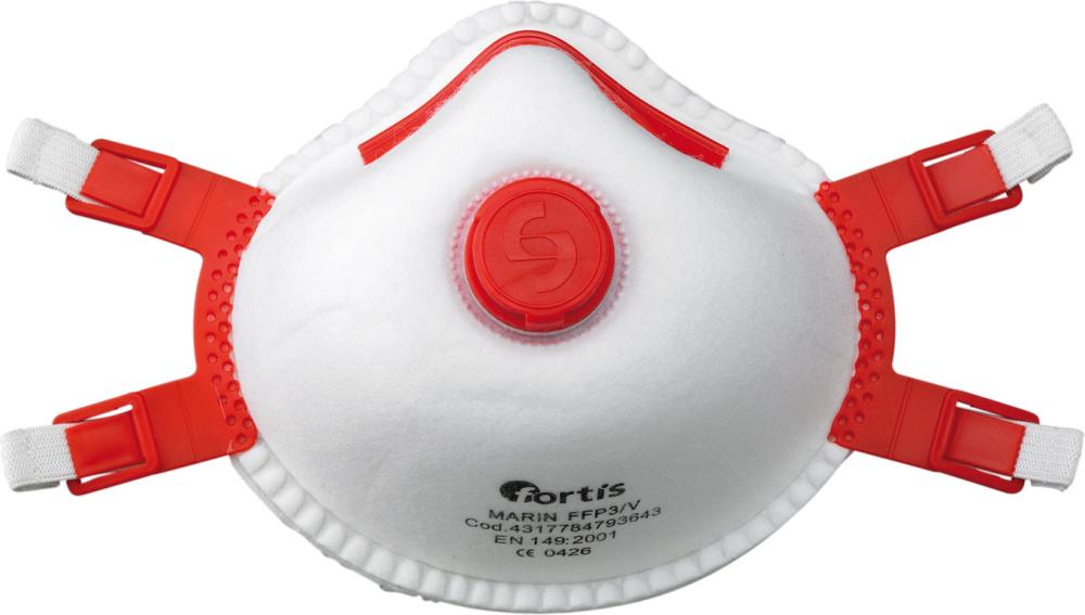 Feinstaubmaske Marin FFP3V (Box a 5 Stück) Fortis 4317784793643