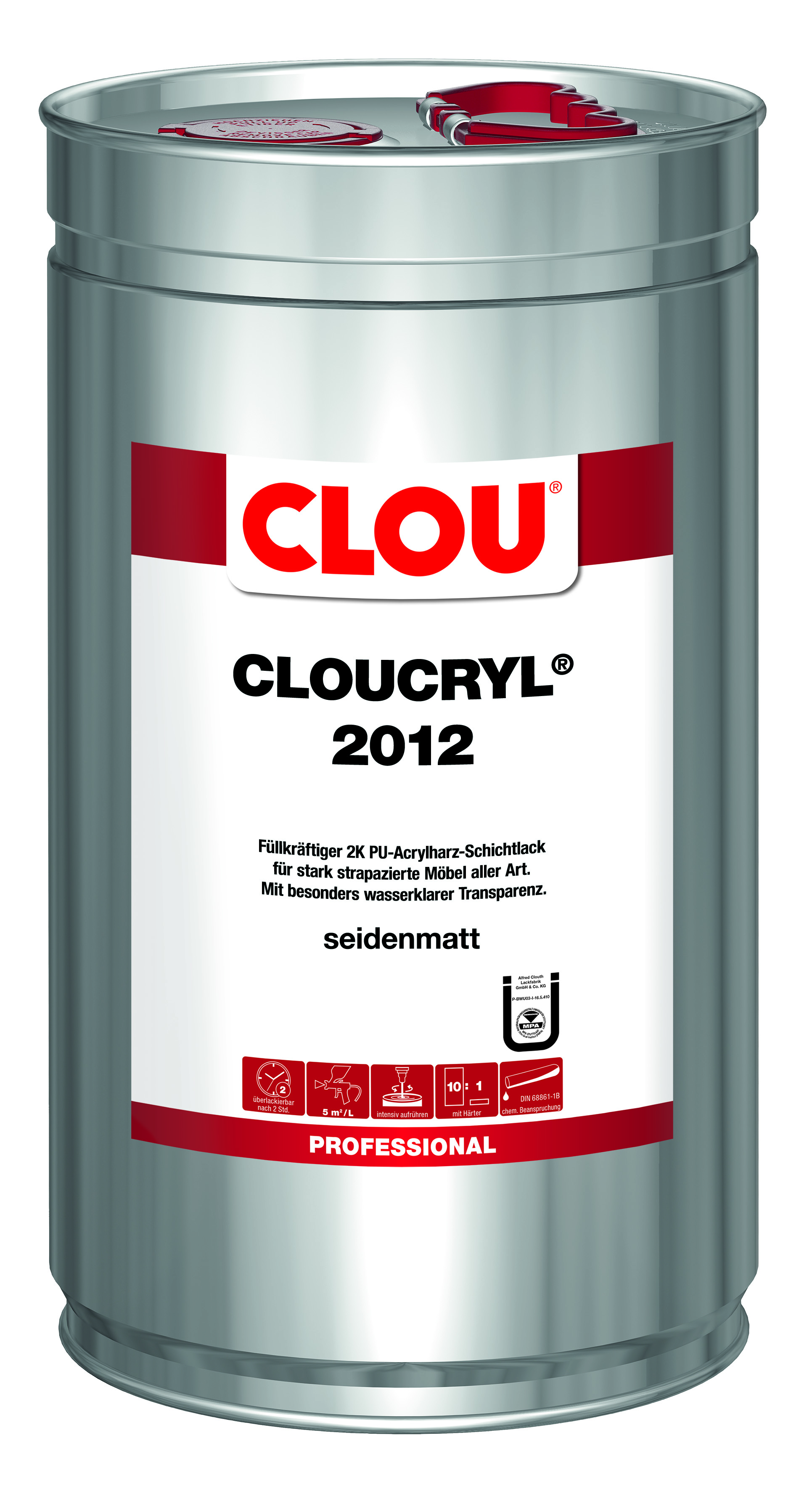Cloucryl 2012 Seidenmatt 5L