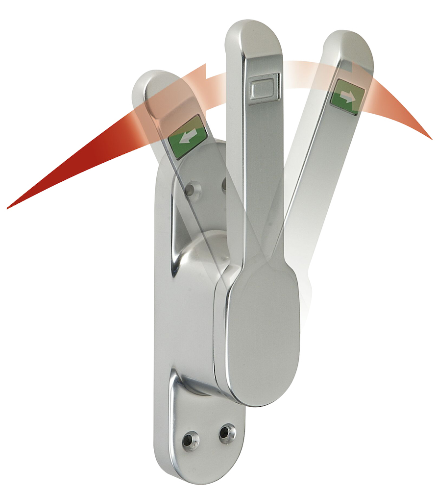 Deni Treibriegel Vario RAL 9016 Weiß Bolzen 49,5mm mit Gewindebuchsen M10 4220 0230 73
