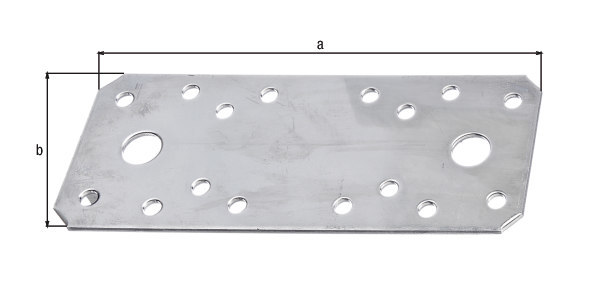 Gah Flachverbinder sendzimir feuerverzinkt 8600 100X35X2,5 EDE 330002