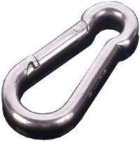 Feuerwehr-Karabinerhaken Form C 50x5mm verzinkt, ähnlich DIN 5299 4317784011914