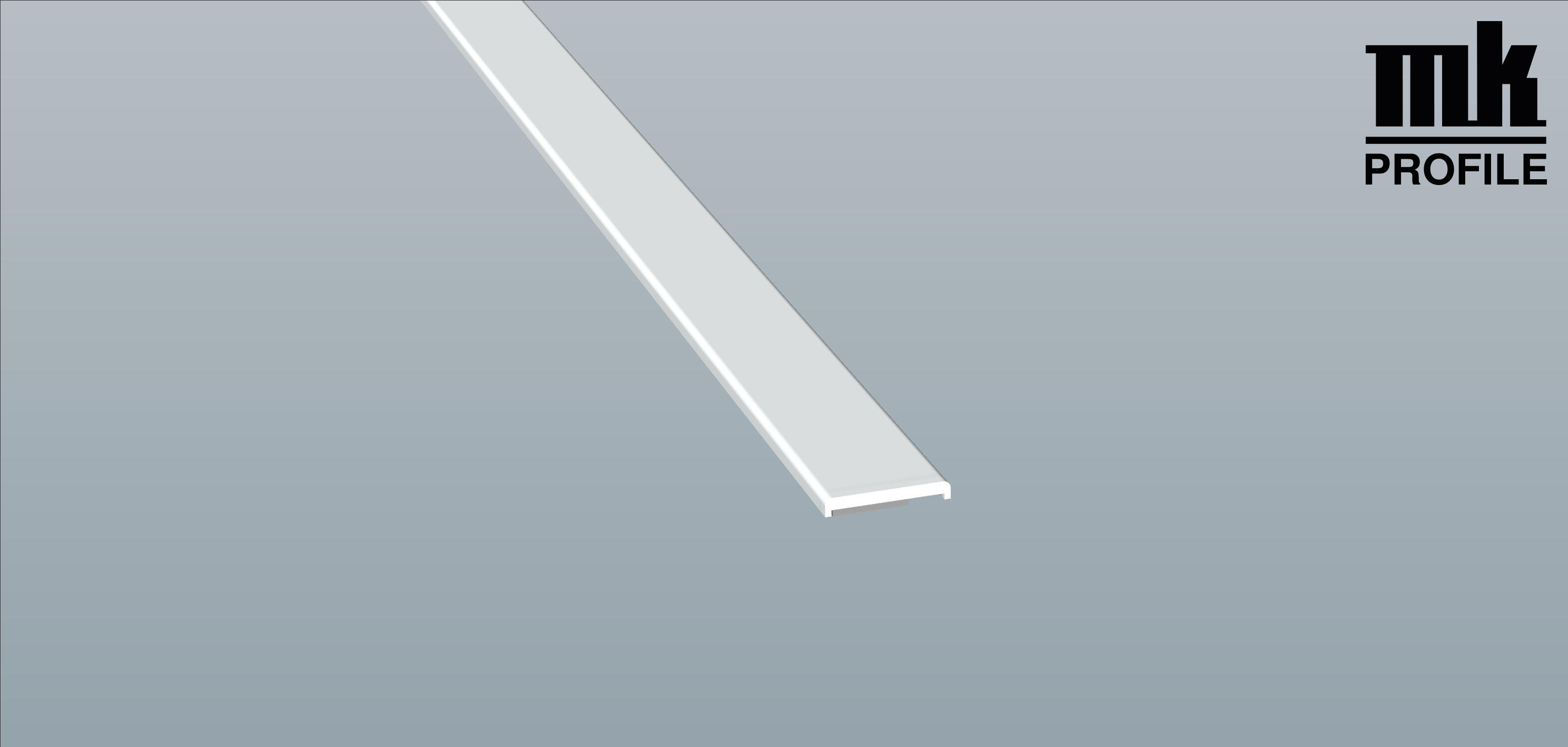 Menke Flachprofil auf Rolle 20 X 3/2mm mit Schaumklebeband weiss Art.Nr.078120R