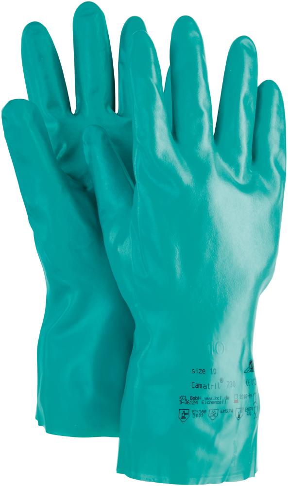 Handschuh Chemikalienschutz Camatril 730 Gr.10 EN388 EN374 Nitril, grün 4008198773009