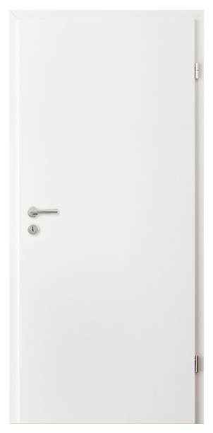 Kunex Tür SR-Kante Laminat Brillant weiss
