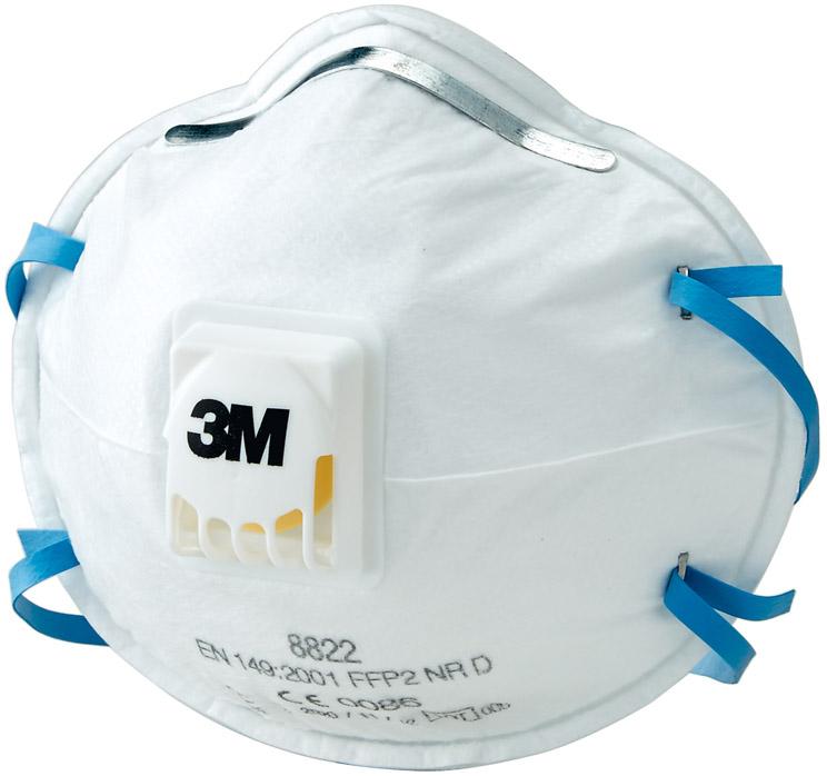 Feinstaubmaske 8822 FFP2 mit Ausatem-Ventil 4046719303137