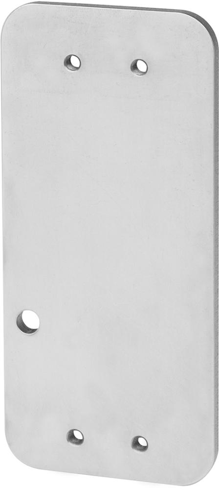 Deni Montageplatte zum aufkleben (ohne Kleber) Edelstahl gebürstet, zu Türwächter 2.3200583