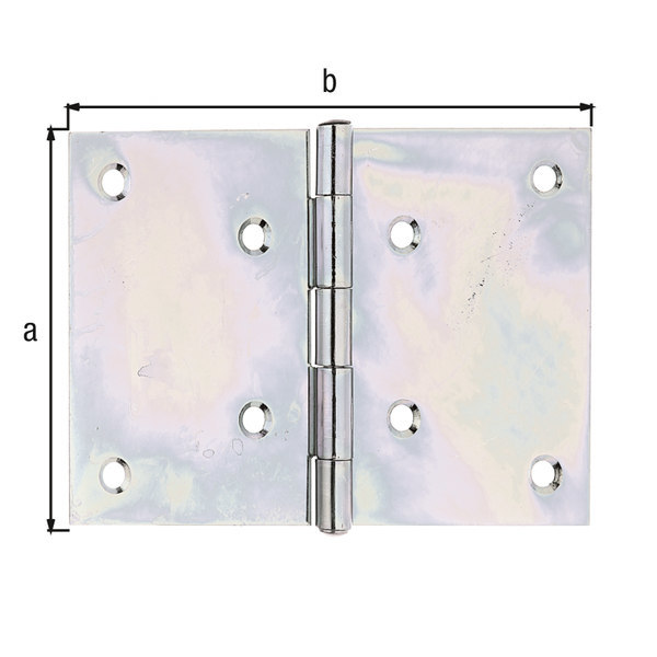 Gah gerolltes breites Scharnier 346539 100X150X2 verzinkt BC 9532 K100 EDE