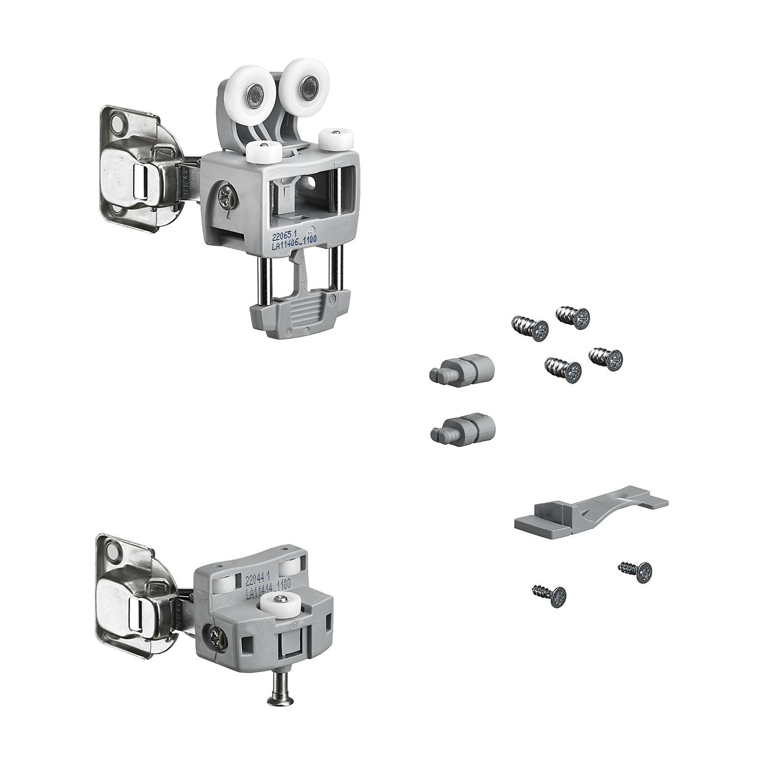 Hettich WingLine L,Laufteilset m. unterer Führung