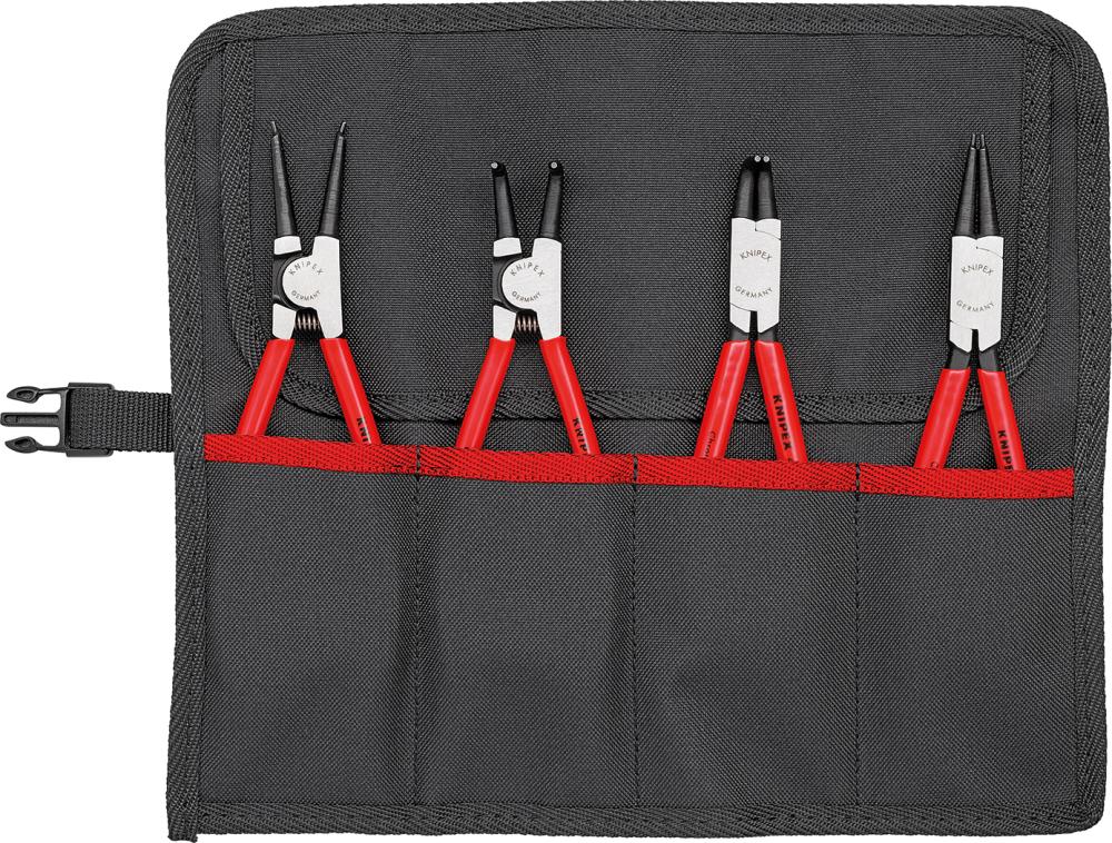 Knipex Sicherungsringzangen Set 4-teilig für Innen- und Aussenringe Nr. 001956 4003773030973