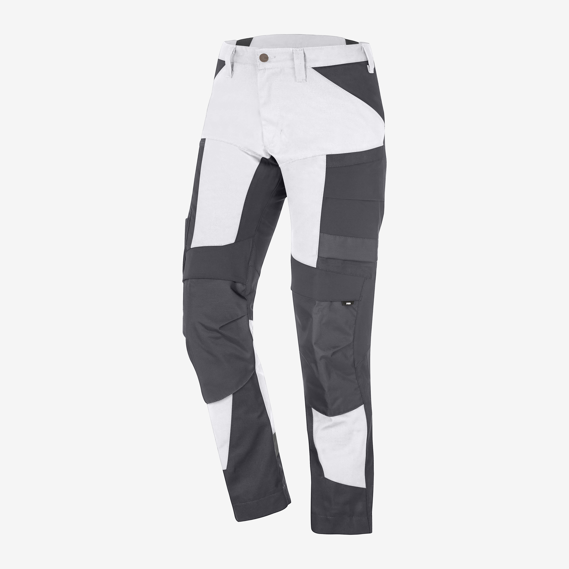 Artikelhauptbild FHB LEO Arbeitshose elastisch, weiß-anthrazit, Gr. 50 122110-1012-50