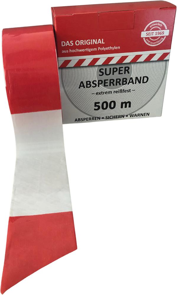 Absperrband rot/weiß 500 Meter 4022153000115