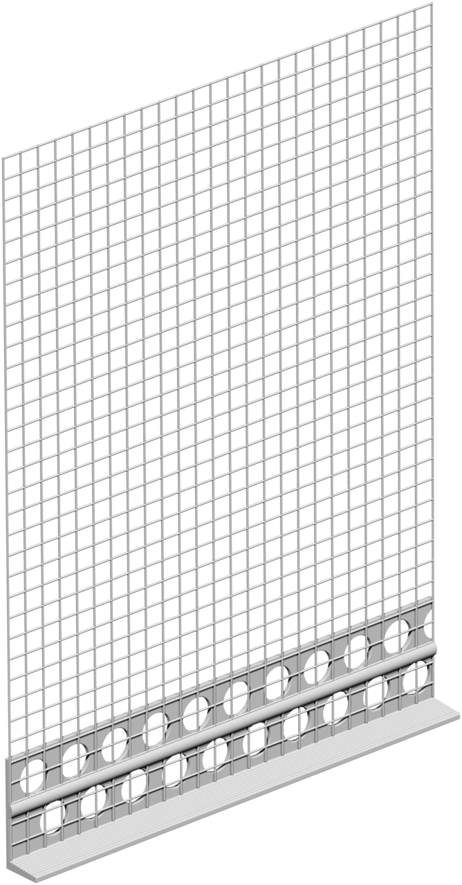 KEIM Putzabschlussprofil 8mm, mit Gewebe, 2,50 Meter 108216 4014362132138