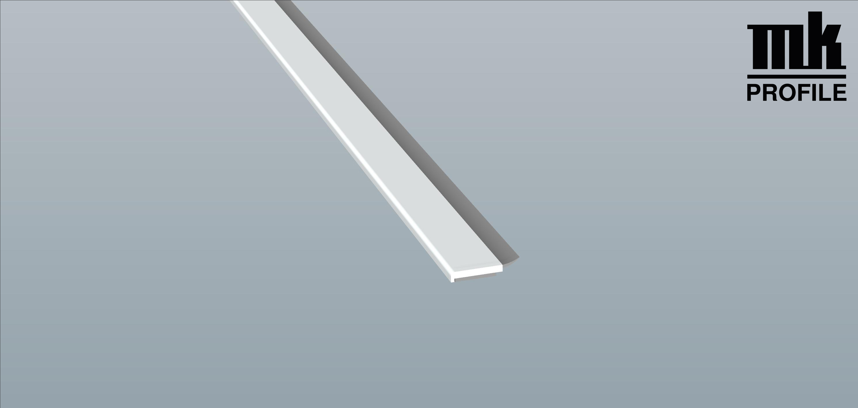 Menke Flachleiste mit Weichlippe weiss 20 X 3mm Lg 6,0 Meter Art.Nr. 078199 WL