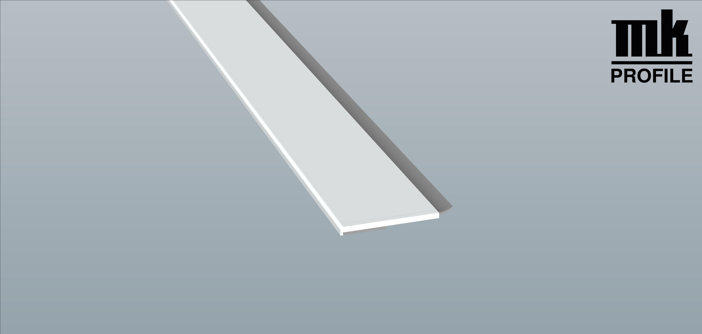 Menke Flachleiste mit Weichlippe weiss 40 X 3mm Lg 6,0 Meter Art.Nr. 078207 WL