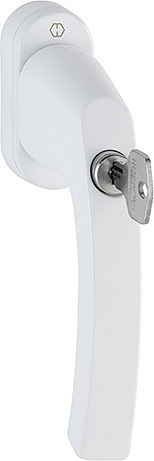 Hoppe Fenstergriff abschliessbar D/K Luxembourg F9016 Naw/7/037/4W1323-Ew M5X45-Sd 099S/U52Z 200Nm 11621904 Elc