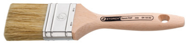 Storch Flachpinsel 30mm, Classictop mix helle Borsten  Holzstiel Profi 041025