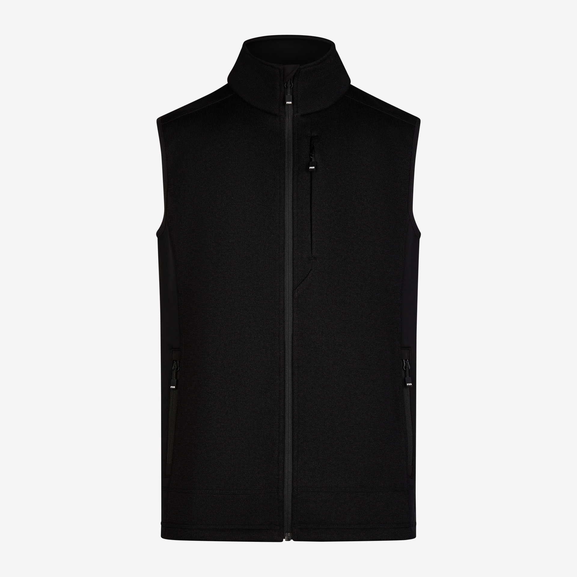 FHB ADDE Strick-Fleece-Weste , schwarz