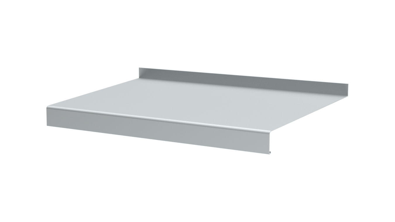 Bug Alu-Aussen-Fensterbank Plus 300 mm Weiss Ral 9016 Lagerlänge 6000 mm