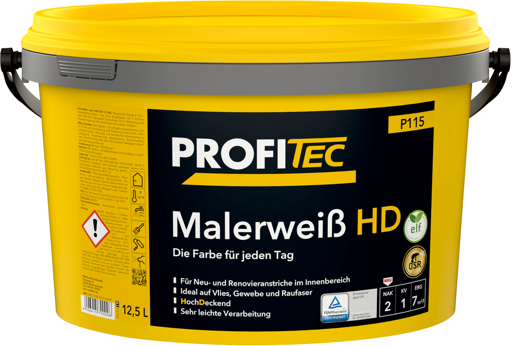 Produktbeschreibung Profitec P115 Malerweiß HD Weiß 12,5L