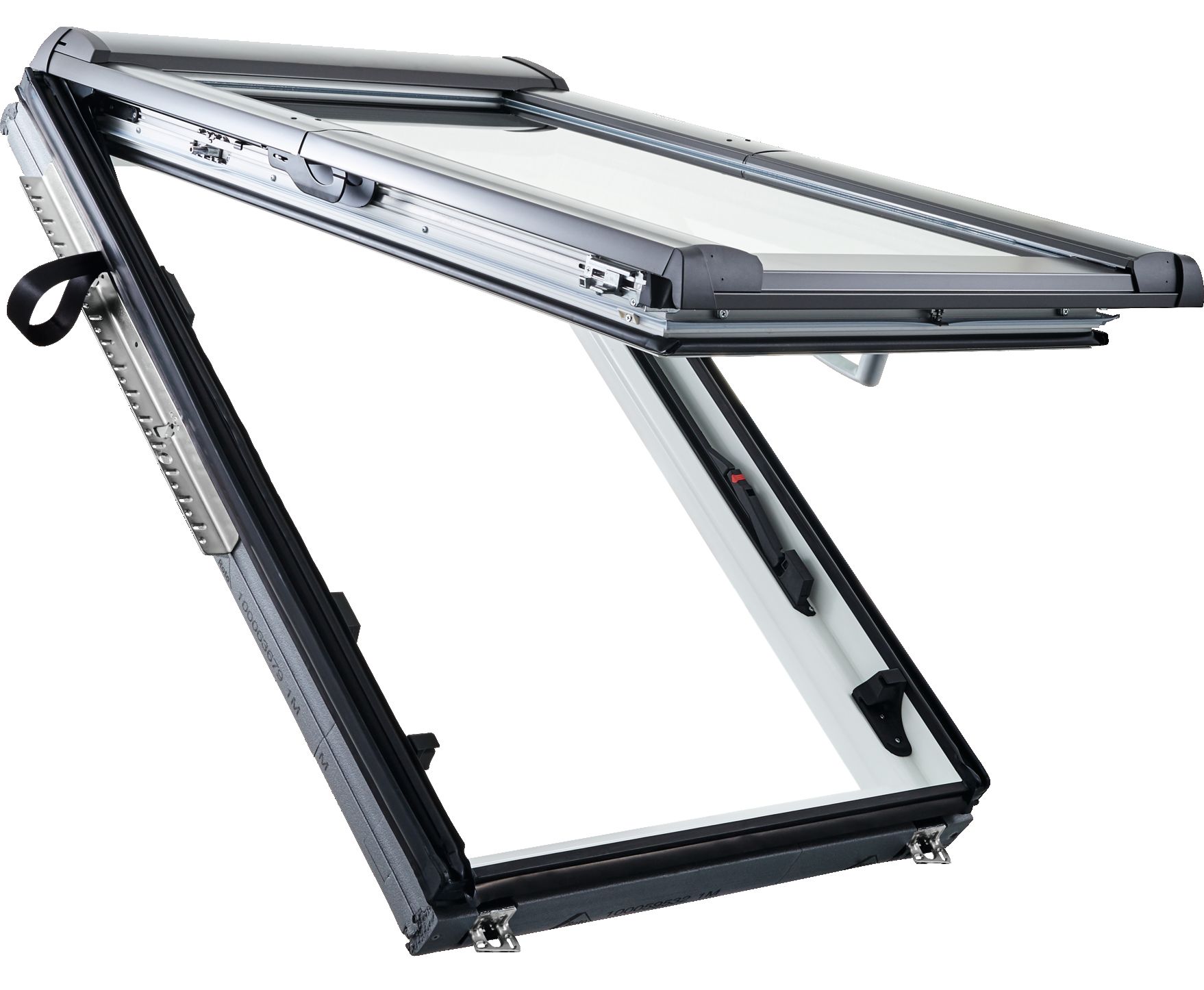 Roto DST Wohndachfenster Kunststoff 800241 R88Ck Wd Al 11/11 114X118 cm Weiss Klapp- Schwingfenster