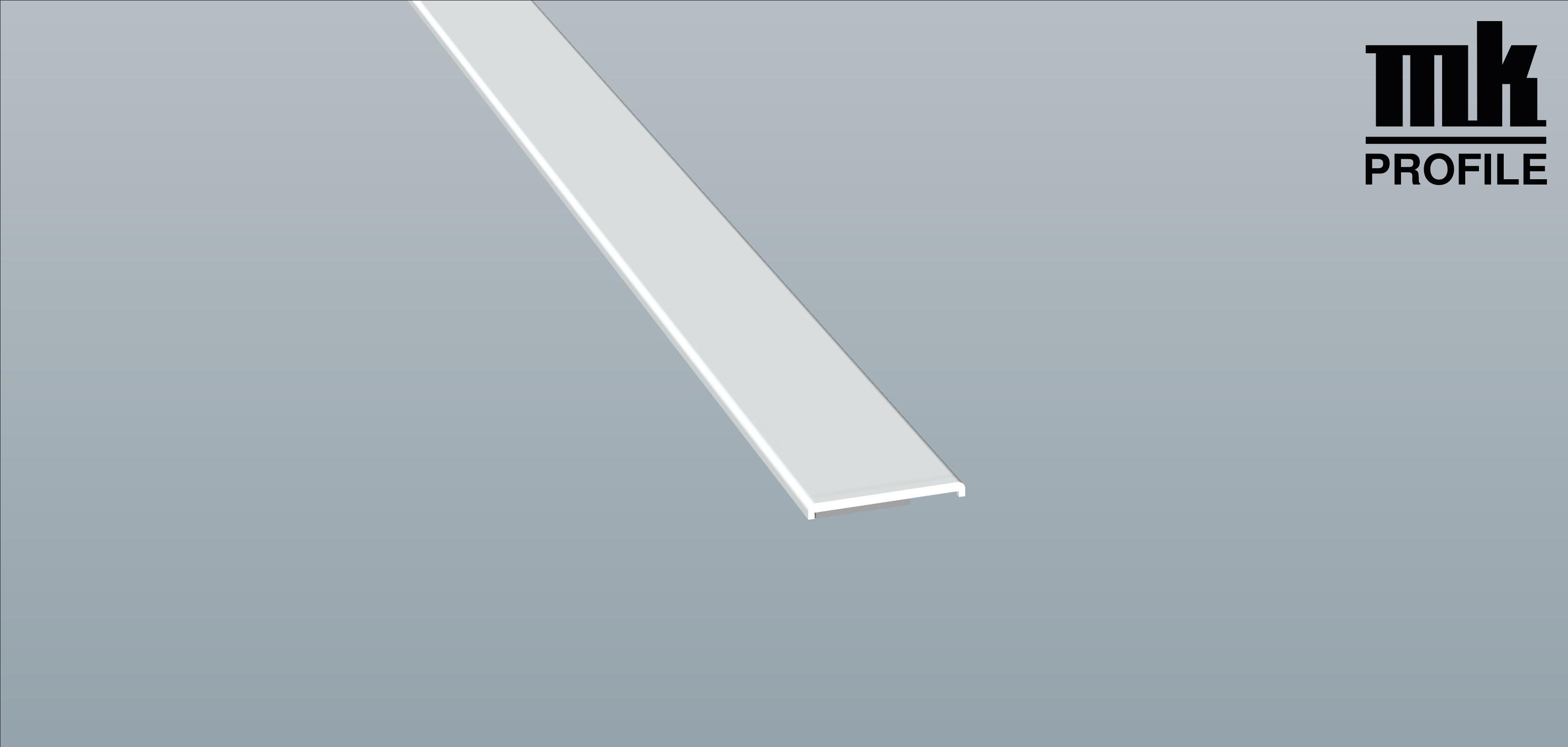 Menke Flachprofil 25x2,5/1,5mm SK L=6,00m weiß 0782425