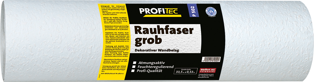 Profitec Rauhfaser grob P502 125X0,75 Meter Großrolle